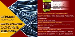KRYPTO GALVANISED CONCRETE STEEL NAILS