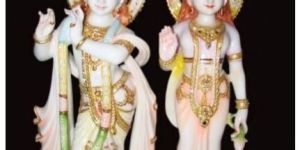 Marble Radha Krishna Statue