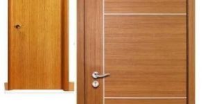 Teak Wood Veneer Door