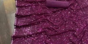 Designer Sequin Work Saree