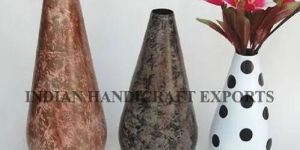 Aluminum Colored Flower Vase