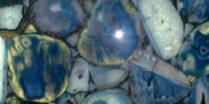 Blue Agate Semi Precious Stone Slab