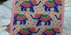 Printied Jute Lunch Bag