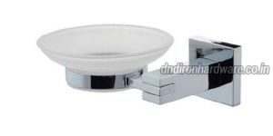 Square Bracket Glass Soap Dish