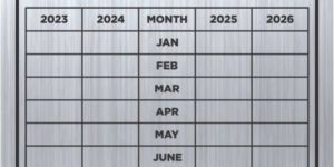 Aluminum Fire Extinguisher Inspection Tag
