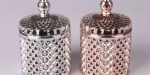 Clear Glass Candy Jar