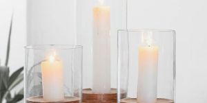 Glass Candle Holder