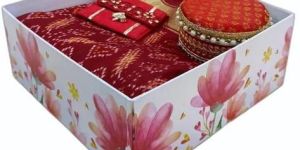 CARDBOARD GIFT HAMPER BASKET