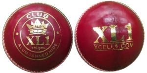 XL 1 Club Red Leather Ball