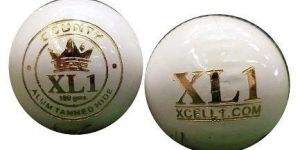 XL 1 County White Leather Ball