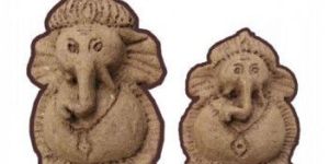 Cow Dung Ganesha Statue