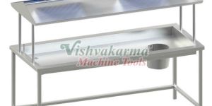 Dish Landing Table with Garbage Chute