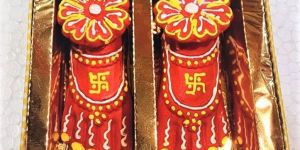 ECD-102 LAXMI CHARAN COLORED BOX