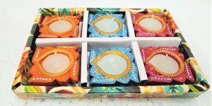 ECD-26A 6 PCS DIYA WITH WAX BOX