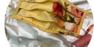 Pleated Printed Face Mask