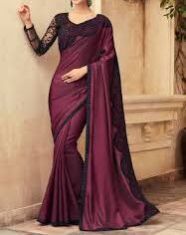 Party Wear Satin Silk Saree