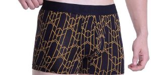 Golden Abstract Printed Underwear Trunk