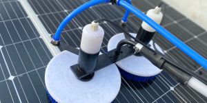 Motorized Solar Panel Cleaning Brush