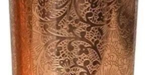 Embossed Copper Glass