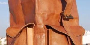 Leather Rucksack Backpack