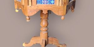 Wooden Decorative Pentagon Shape Table