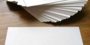 White Paper Plain Visiting Card