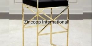 Black Designer Metal Bar Chair