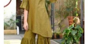 Plain Ladies Sharara Suit