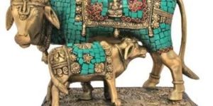 Decorative Cow Calf Statue