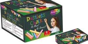CHALK DUSTLESS COLOURED 12 BOX CREATIONS