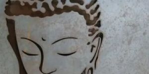 Metal Buddha Wall Hanging