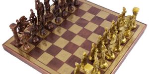 Roman Brass Chess Set