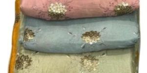 Embroidered Silk Fabric
