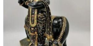 Gemstone Krishna Statue