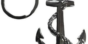Metal Anchor Keychain