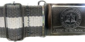 Chrome Finish School Uniform Belt