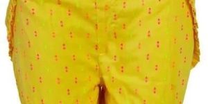 Kids Yellow Mini Shorts