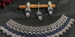 Cubic Zirconia Choker Set