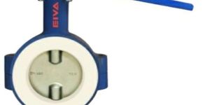 Lever Operated 2 Piece Design FEP Lined Butterfly Valve