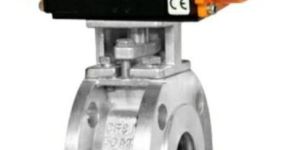 Pneumatic Actuator Operated 2 Way Wafer Type Ball Valve Flange End