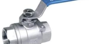 Single Piece Design 2 Way Ball Valve Screwed End