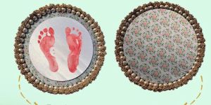 Creative Kanku Pagla Rumal Pastel Pistachio Inflorescence Divine Pichwai