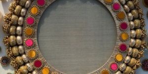 Pink Stainless Steel Karwa Chauth Thali Set