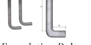Foundation Bolts L/J/Straight type