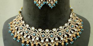 Kundan Polki Necklace Set