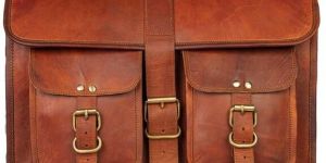 16 Inch Handmade Double Pocket Laptop Bag