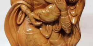 Handcrafted Wooden Decorative Statue