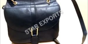 Ladies Blue Leather Bag