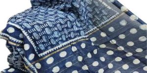 Cotton Hand Block Printed Saree