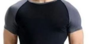 Mens Lycra Half Sleeve Gym T-Shirt